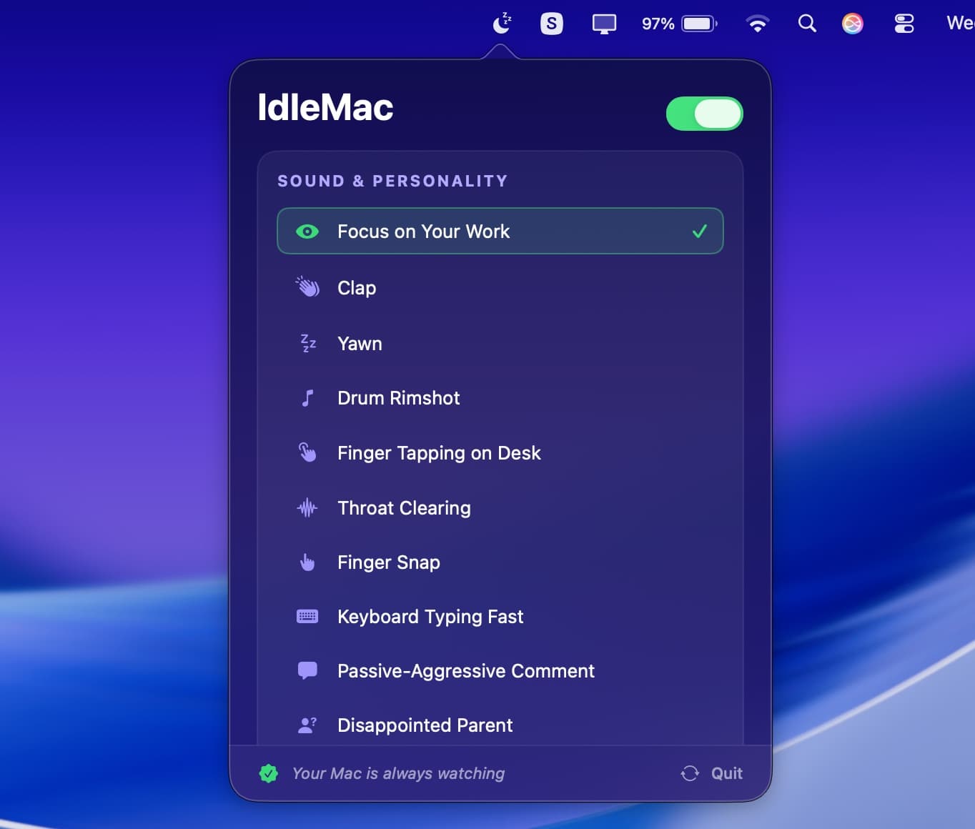 Choose How Your Mac Annoys You